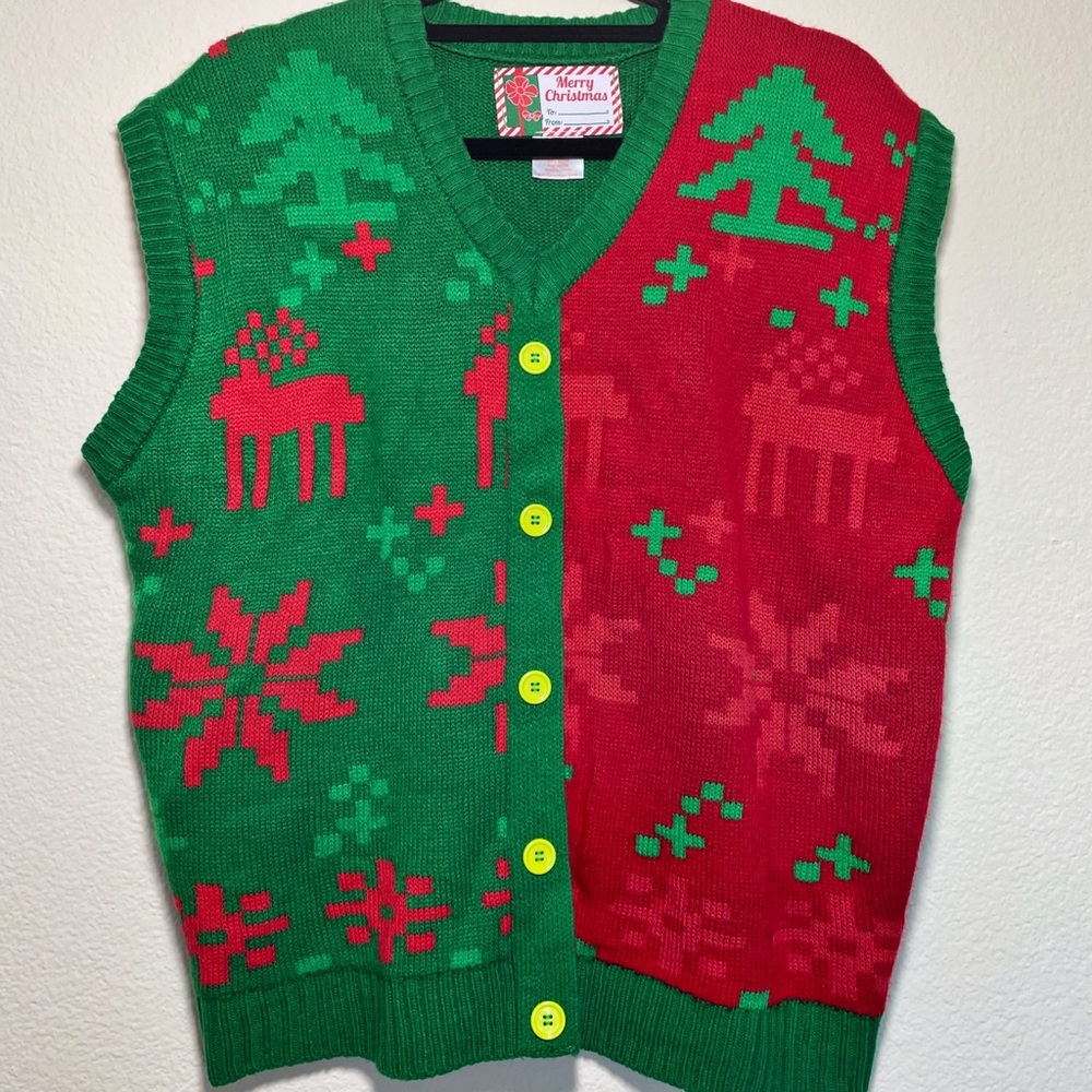 MEN’S Christmas Vest Holiday Sweater XXL